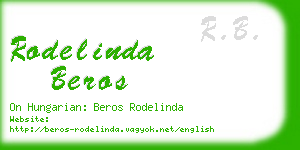 rodelinda beros business card